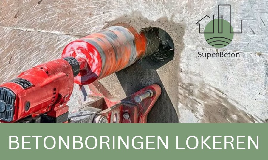 Het professioneel boren in betonconstructies in Lokeren, meestal voor leidingen, ventilatie of kabeldoorvoeren.