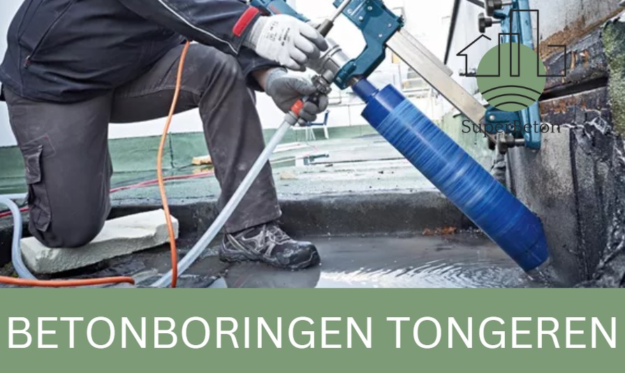 Het professioneel boren in betonconstructies in Tongeren, meestal voor leidingen, ventilatie of kabeldoorvoeren.