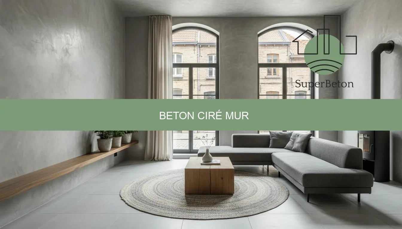 Béton ciré mur prix m2 et conseils
