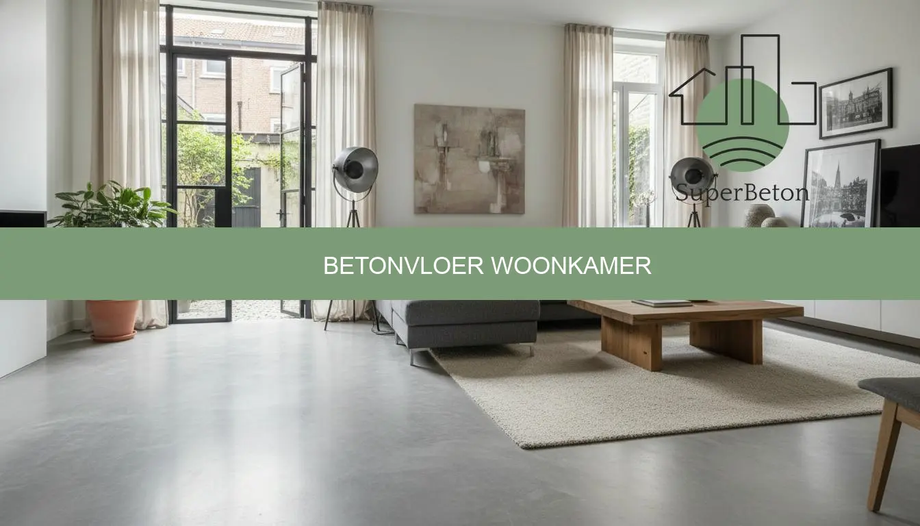 Betonvloer woonkamer: prijs, dikte en advies