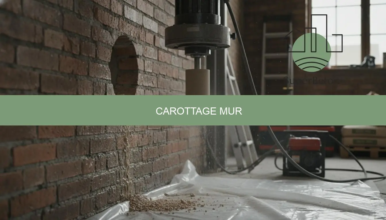 Carottage mur prix et ventilation | Superbeton