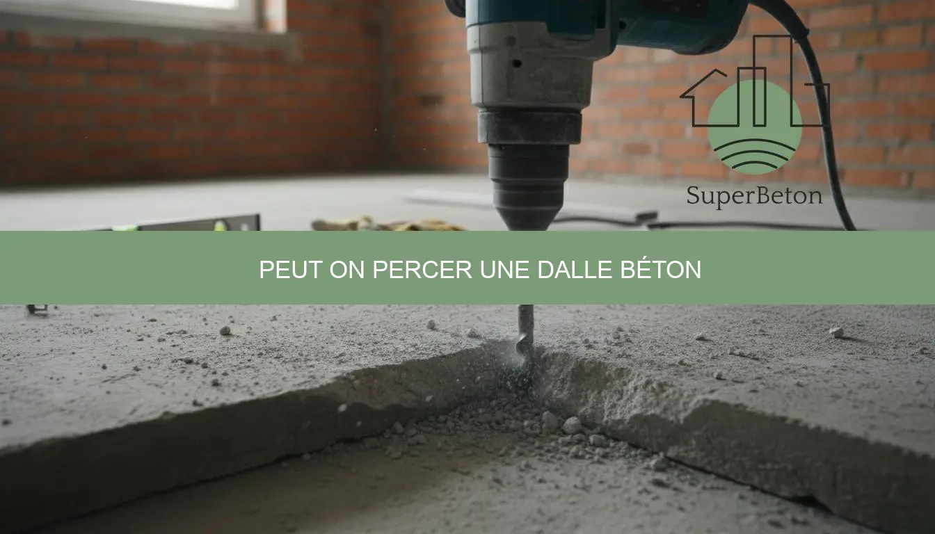 peut on percer une dalle béton facilement