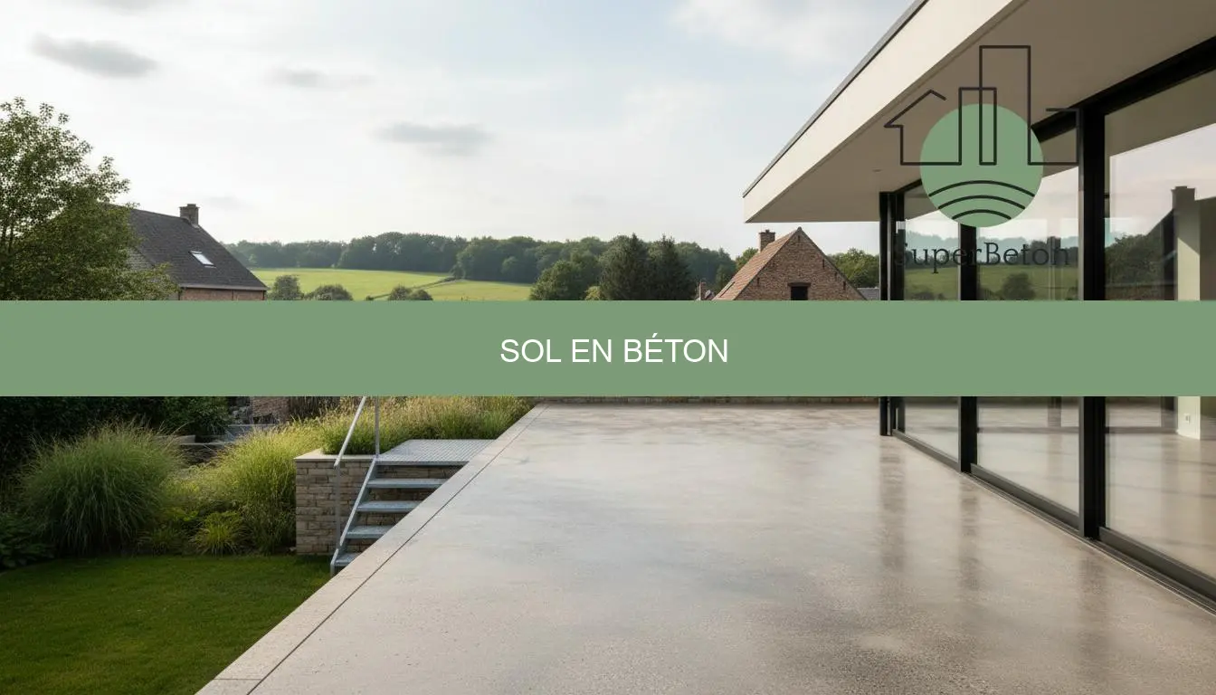 Sol en béton prix, intérieur et extérieur