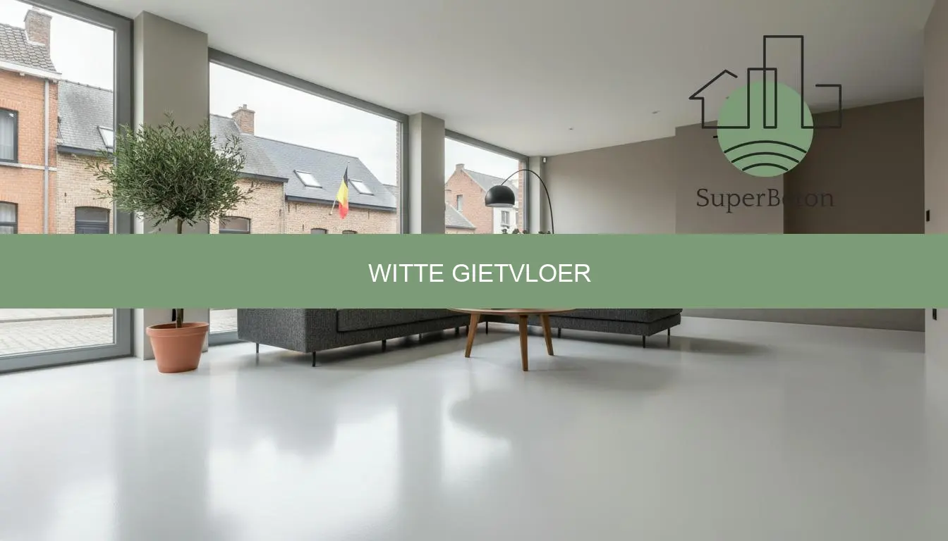 Witte gietvloer prijs, soorten en kleuren